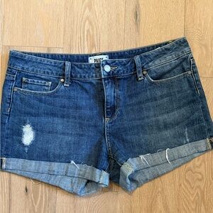 PAIGE Women's Dark Blue Jean Shorts - Sz30